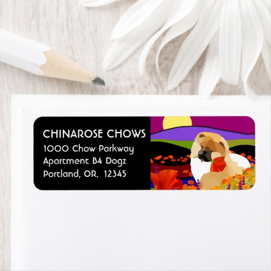 CALIFORNIA PUPPY - Return Address Labels Customiz (Insitu)