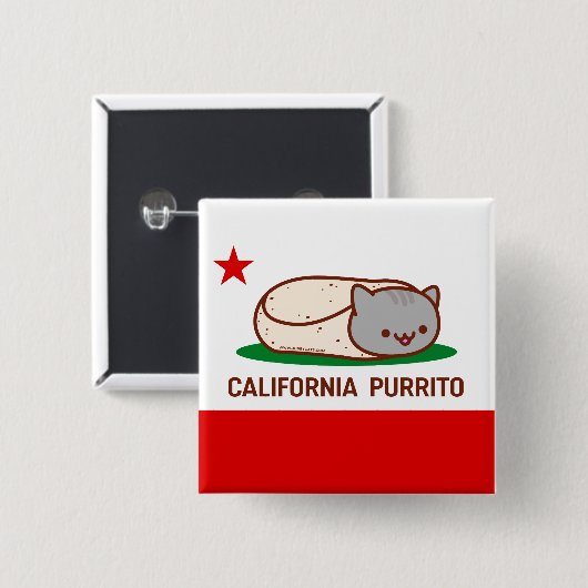 CALIFORNIA PURRITO - Button - Cat Burrito (Voorkant /achterkant)