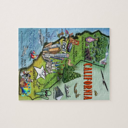 California Puzzle Legpuzzel (Horizontaal)