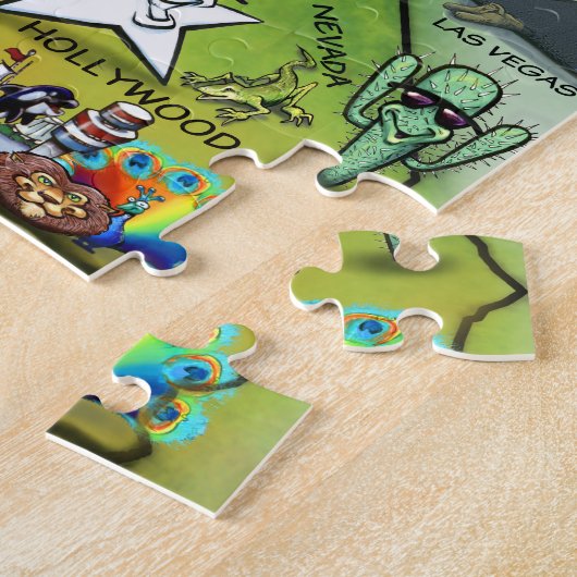 California Puzzle Legpuzzel (Zijkant)