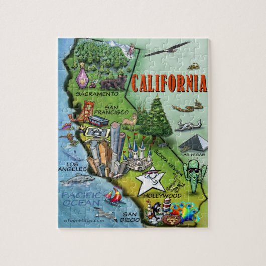 California Puzzle Legpuzzel (Verticaal)
