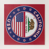 California Puzzle (rode versie) Legpuzzel (Horizontaal)