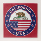 California Puzzle (rode versie) Legpuzzel (Verticaal)