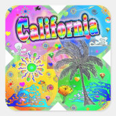 California Quadro Seasons Sticker (Voorkant)