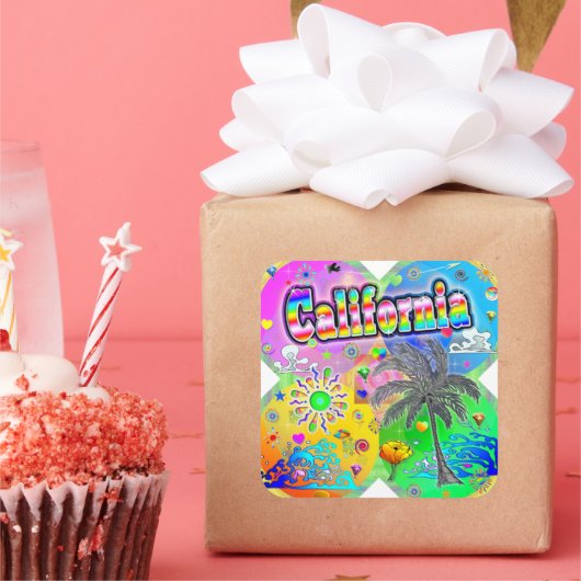 California Quadro Seasons Sticker (Feest)
