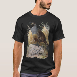 California Quail - CA Quail Birder Shirt