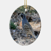 California Quail Keramisch Ornament (Rechts)