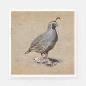 CALIFORNIA QUAIL SERVETTEN (Voorkant)