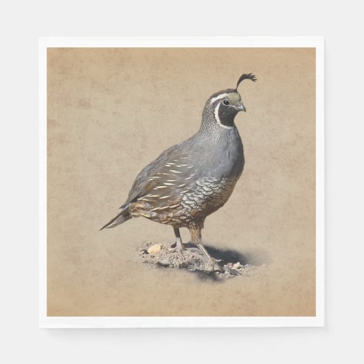 CALIFORNIA QUAIL SERVETTEN (Voorkant)
