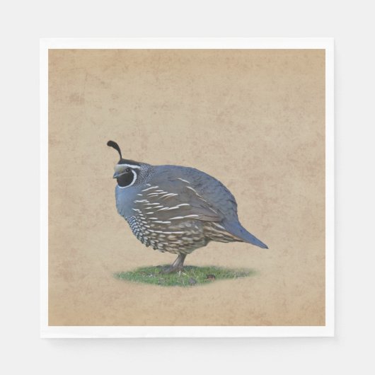 CALIFORNIA QUAIL SERVETTEN (Voorkant)