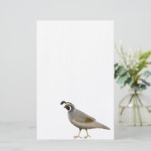 California Quail Stationery Briefpapier (Staand voorkant)