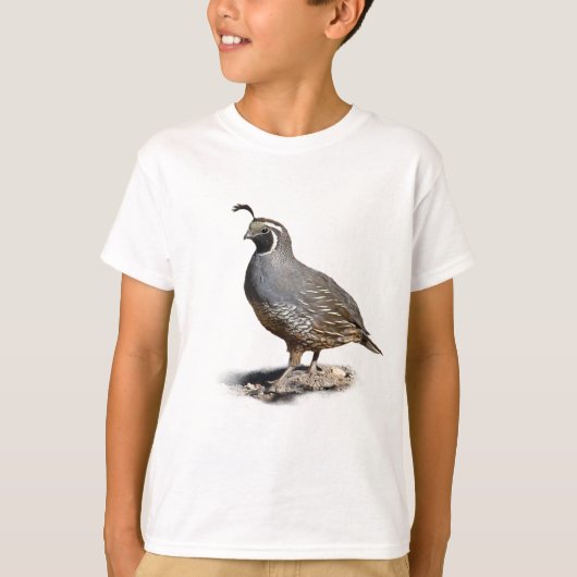 CALIFORNIA QUAIL T-SHIRT (Voorkant)