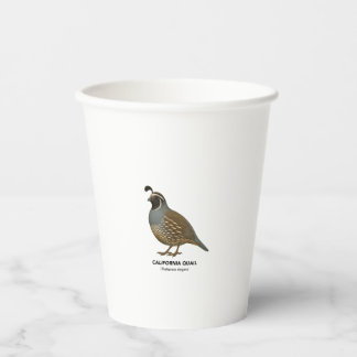 California Quail - Vogels van Californië Papieren Bekers