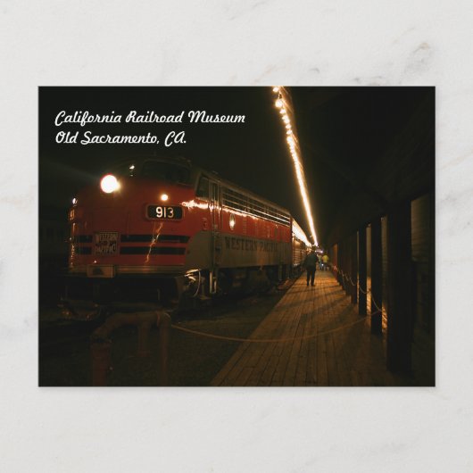 California Railroad Museum, Briefkaart (Voorkant)