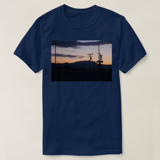 California Railroad Sunset T-shirt (Design voorkant)