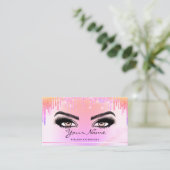 California Rainbow Trendy drupt Lashes-script Visitekaartje (Staand voorkant)