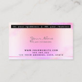 California Rainbow Trendy drupt Lashes-script Visitekaartje (Achterkant)