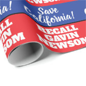 California Recall Gouverneur Newsom Cadeaupapier (Rol Hoek)