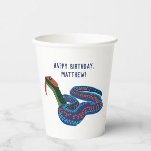 California Red Sided Garter Snake Birthday Party P Papieren Bekers