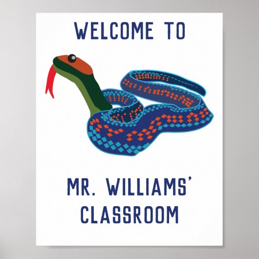 California Red Sided Garter Snake Persoonlijk Poster (Voorkant)
