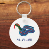 California Red Sided Garter Snake Persoonlijk Sleutelhanger (Voorkant)