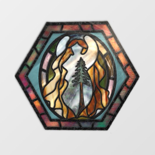 California Redwood Goddess Window Cling Raamsticker (Vel)