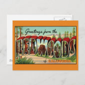 California Redwood  Greeting Briefkaart (Voorkant / Achterkant)