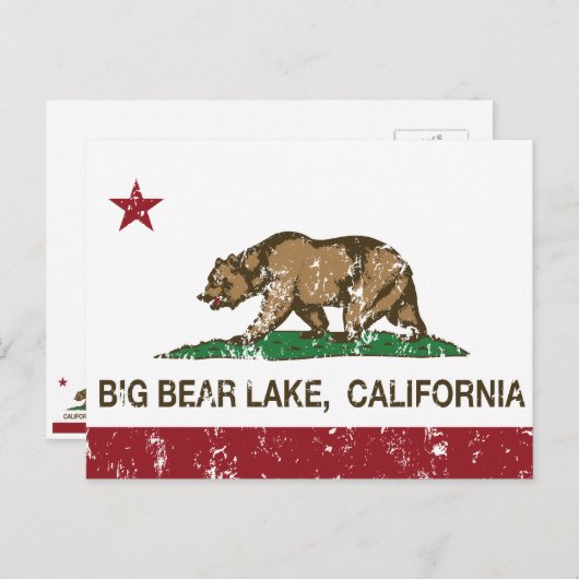 California Republic Big Beer Lake Briefkaart (Voorkant / Achterkant)