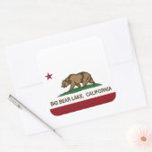 California Republic Big Beer Lake Vierkante Sticker (Envelop)
