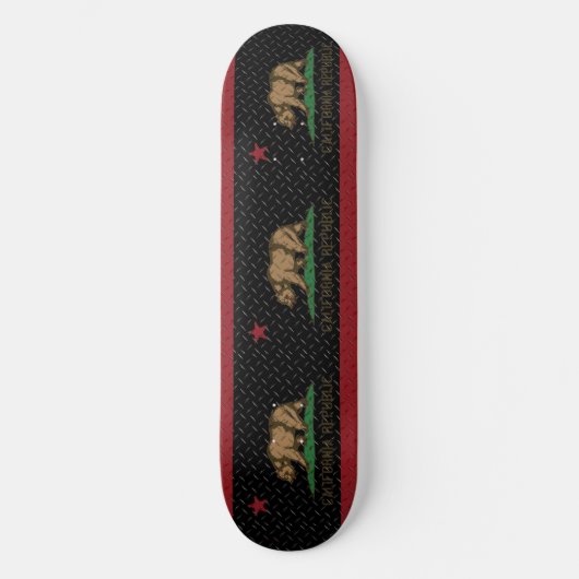 California Republic Black Diamond Plaat Persoonlijk Skateboard (Voorkant)
