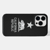CALIFORNIA REPUBLIC Chrome op koolstofvezel iPhone Hoesje (Achterkant horizontaal)