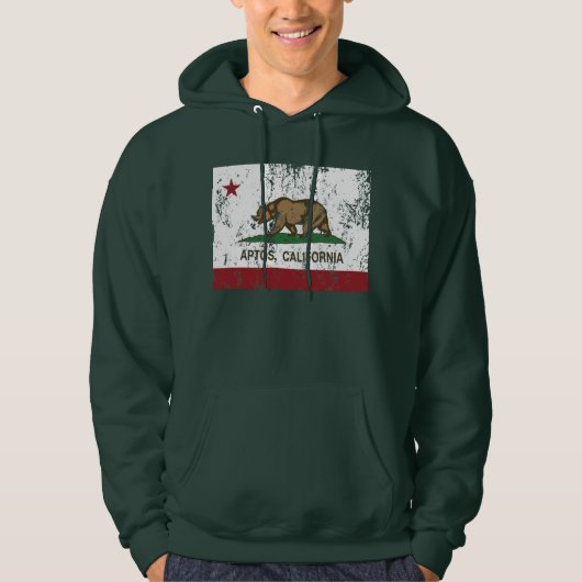 California REpublic Flag Aptos Hoodie (Voorkant)