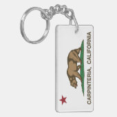 California Republic Flag Carpinteria Sleutelhanger (Voorkant Links)