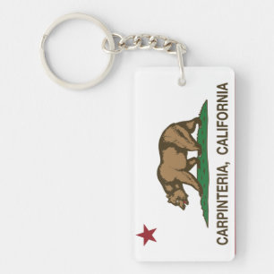 California Republic Flag Carpinteria Sleutelhanger