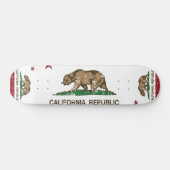 California Republic Flag Distress Persoonlijk Skateboard (Horizontaal)