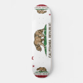 California Republic Flag Distress Persoonlijk Skateboard (Voorkant)