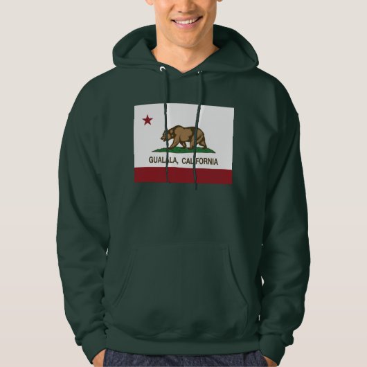 California Republic Flag Gualala Hoodie (Voorkant)