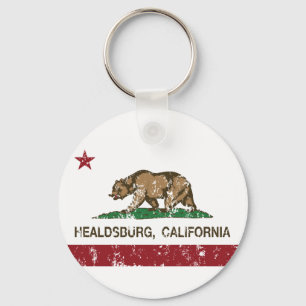 California Republic Flag Healdsburg Sleutelhanger