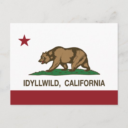 California Republic Flag Idyllwild Briefkaart (Voorkant)
