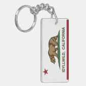 California Republic Flag Idyllwild Sleutelhanger (Voorkant Links)