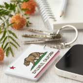 California Republic Flag Idyllwild Sleutelhanger (Voorkant Rechts)