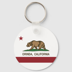 California Republic Flag Orinda Sleutelhanger