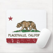 California Republic Flag Placerville Muismat (Met muis)
