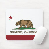California Republic Flag Stanford Muismat (Met muis)