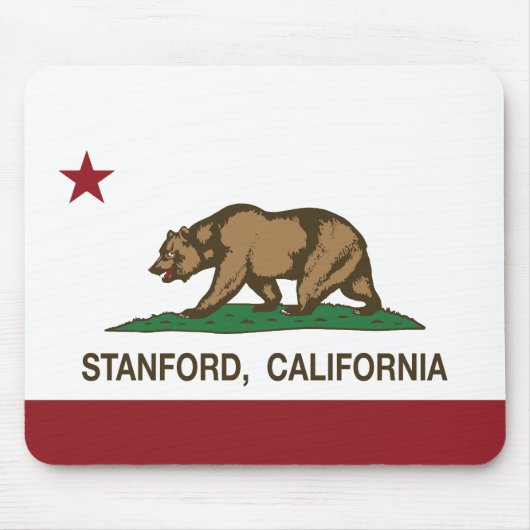 California Republic Flag Stanford Muismat (Voorkant)