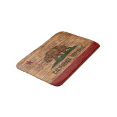 California Republic Flag  Wood Design Badmat (Gekanteld)