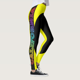 California Republic Grizzly Beer and Star Leggings