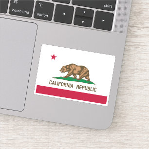California Republic Grizzly Beer and Star Sticker