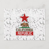 California Republic Peeling Paint Decor Briefkaart (Voorkant)