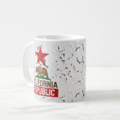 California Republic Peeling Paint Decor Koffiemok (Voorkant links)